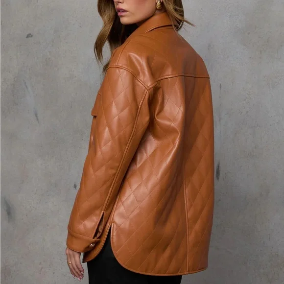 Leather Shacket - Picture 3 of 6